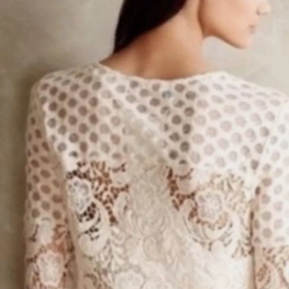 ANTHROPOLOGIE SUNDAY IN BROOKLYN INTERLUDE LACE TOP - Picture 3 of 6